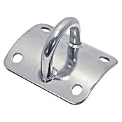 Placa de mástil (Curvado, 46,5 x 42 mm, Acero inoxidable, A2)