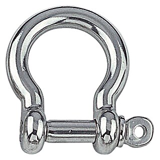 Marinetech D-sluiting (Diameter bouten: 10 mm, Rond gebogen, Roestvrij staal, A4)