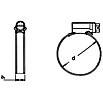 Schlauchschelle (Spannbereich: 16 - 27 mm, 12 mm, Edelstahl, A4)