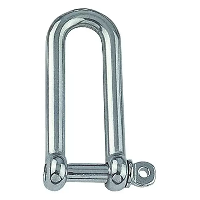 Schäkel - Rund, lang, Durchmesser Bolzen: 5 mm, Bruchlast: 1.000 kg, Edelstahl