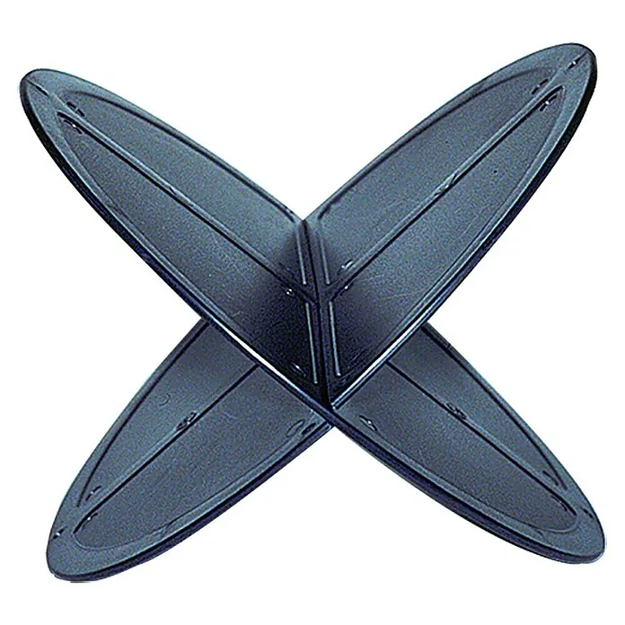 Talamex Ankerball - Durchmesser: 35 cm, Schwarz - Schwarzer, kreuzförmiger Ständer. Ideal zur Präsentation von Dekorationsgegenständen, robust und stabil.