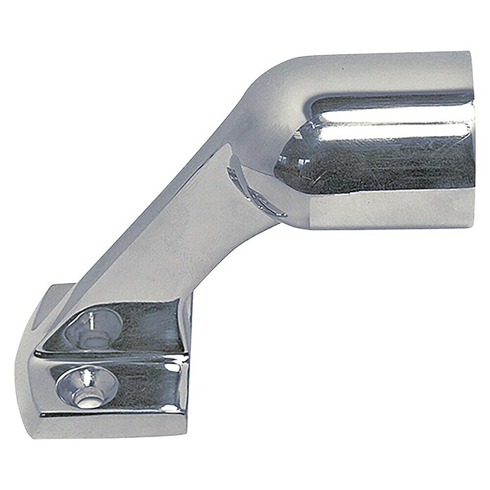 Marinetech Soporte final de pasamanos (22 mm, Altura: 50 mm, 60 °, Acero inoxidable, A4)