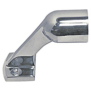 Marinetech Soporte final de pasamanos (22 mm, Altura: 50 mm, 60 °, Acero inoxidable, A4)