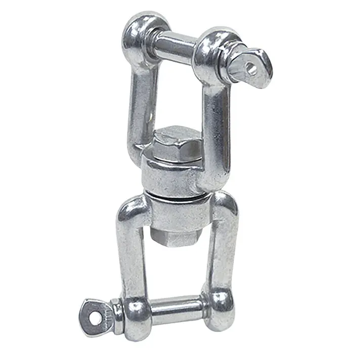 Produktbild von PD Drehwirbel 6mm Edelstahl A4 (Gabel-Gabel) – Rostfrei, Korrosionsbeständig – Für Boot, Garten, Heim & Mehr