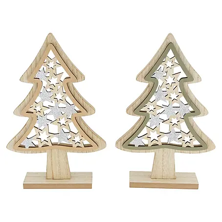 Figura decorativa navideña Árbol con estrellas