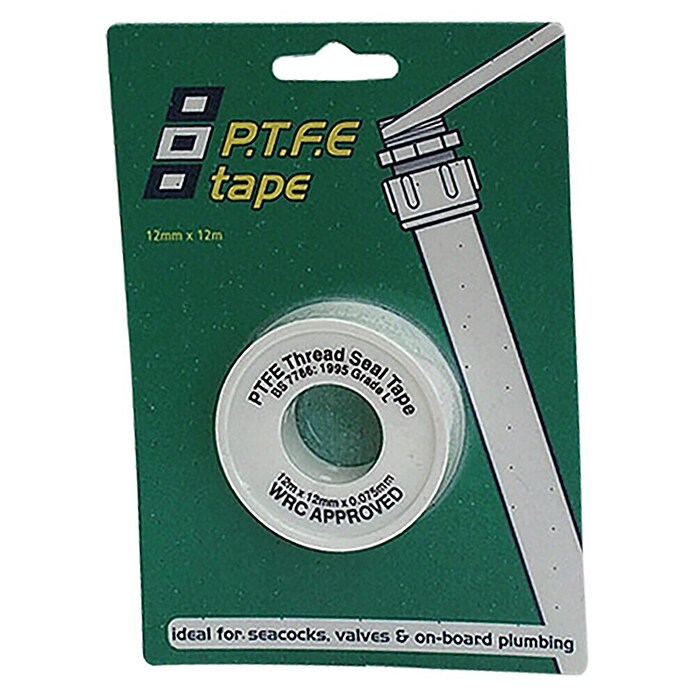 PSP Teflontape Wit, 12 m x 12 mm (Wit, 12 m x 12 mm)