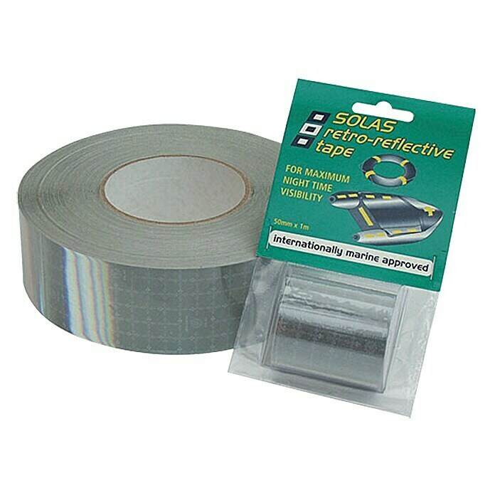 PSP Reflecterende tape Zilver, 1 m x 50 mm (Zilver, 1 m x 50 mm)