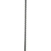 Cable metálico a metros (4 mm, Acero inoxidable, Trenzado 7 x 19)