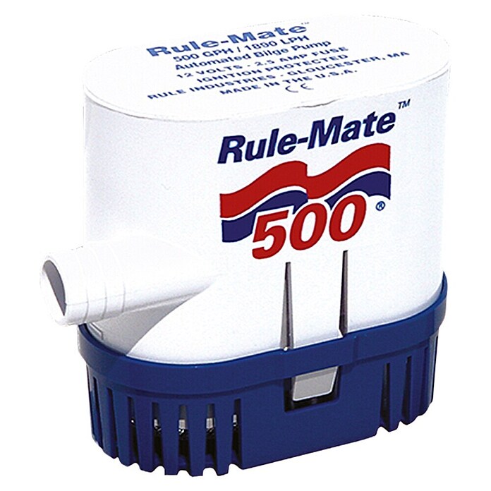 Rule Bomba de achique RM 500 (1.890 l/h, Altura de transporte: 2 m, 12 V, 2,5 A)