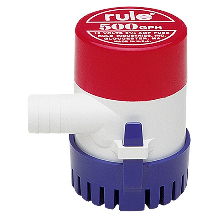 Rule Bomba de achique 500 25D (1.893 l/h, Altura de transporte: 2 m, 12 V, 1,6 A)