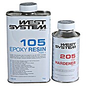 West System Epoxyharsset A-Pack (Met verharder 205, 1,2 kg)