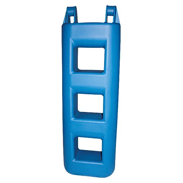 Talamex Treppenfender - L x B x H: 12 x 25 x 75 cm, Anzahl Stufen: 3 Stk., Blau - Diagonale Ansicht