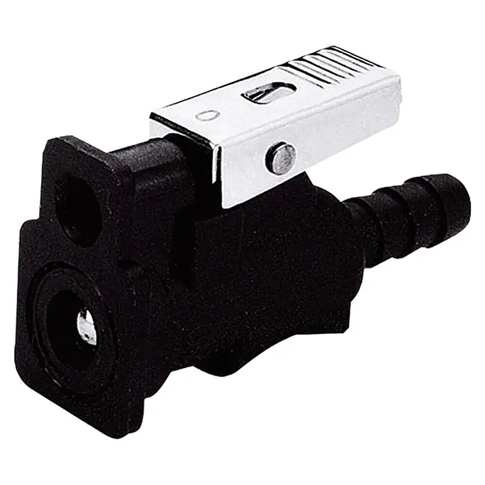 Motoranschluß Quick Connector - Motoren ME/MA/YAM mit Brennstoffleitung 9,5 mm - Diagonale Ansicht