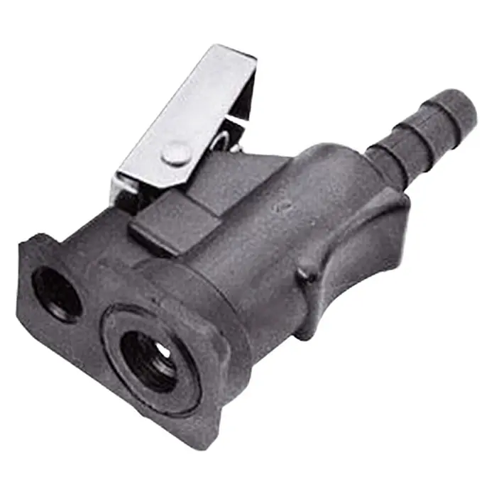Motoranschluß Quick Connector - Motor Yamaha - Hier ist ein Schnellkupplungsstück für Kraftstoffleitungen, ideal für Boot- oder Automobilanwendungen, mit sicherem Clipverschluss.