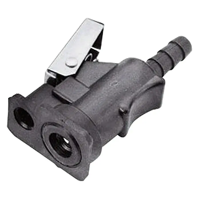 Motoranschluß Quick Connector - Motor Yamaha - Hier ist ein Schnellkupplungsstück für Kraftstoffleitungen, ideal für Boot- oder Automobilanwendungen, mit sicherem Clipverschluss.