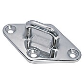 Marinetech Placa de cubierta (80 x 50 mm, Acero inoxidable, A4)