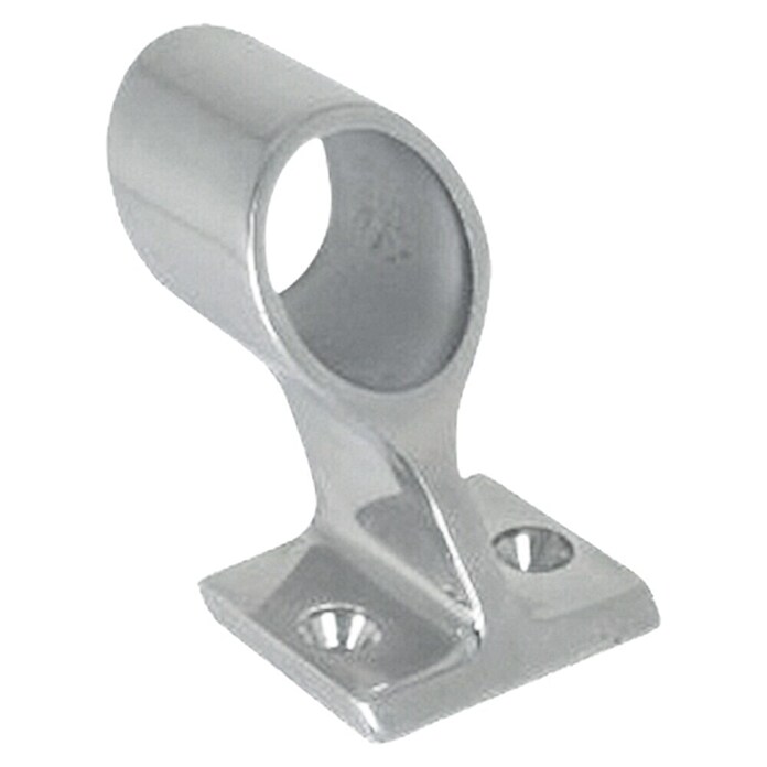Marinetech Soporte para pasamanos (22 mm, Altura: 38 mm, 60 °, Acero inoxidable, A4)