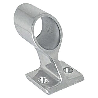 Marinetech Soporte para pasamanos (22 mm, Altura: 38 mm, 60 °, Acero inoxidable, A4)