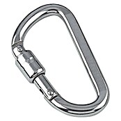 Karabijnhaak Met veersluiting (Ø x l: 8 x 80 mm, Breekbelasting: 1.590 kg, Roestvrij staal, A4)