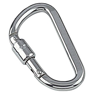 Karabijnhaak Met veersluiting (Ø x l: 8 x 80 mm, Breekbelasting: 900 kg, Roestvrij staal, A4)