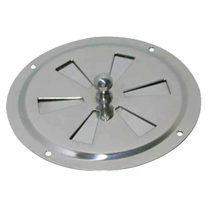 Marinetech Rundlüfter - Durchmesser: 125 mm, Edelstahl, A4 - Ansicht von oben