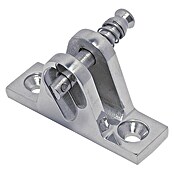 Marinetech Platina para cubierta (56 x 17 x 35 mm, Acero inoxidable, A4, Ángulo de inclinación: 80 °)
