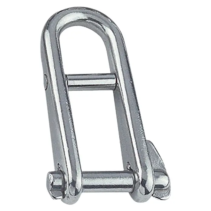 Schlüsselschäkel - Durchmesser Bolzen: 5 mm, Steg, Edelstahl, A4 - Diagonale Ansicht