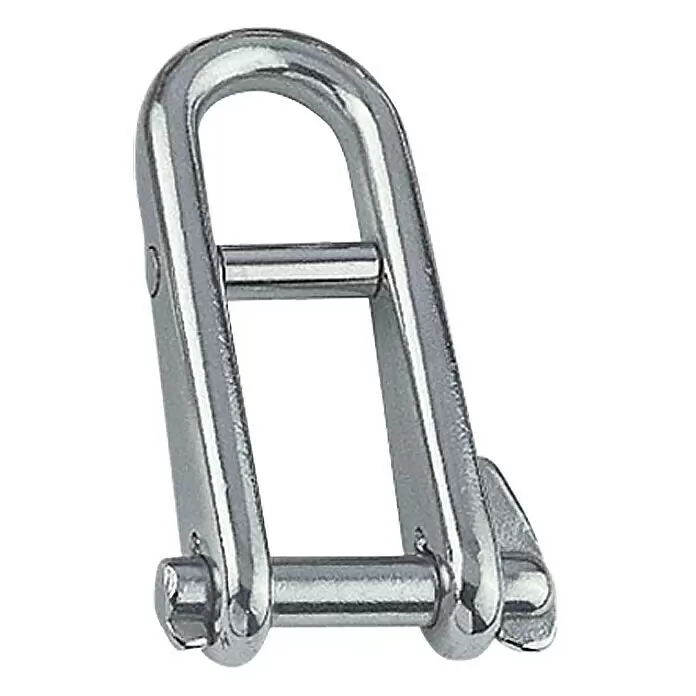 Schlüsselschäkel - Durchmesser Bolzen: 5 mm, Steg, Edelstahl, A4 - Diagonale Ansicht