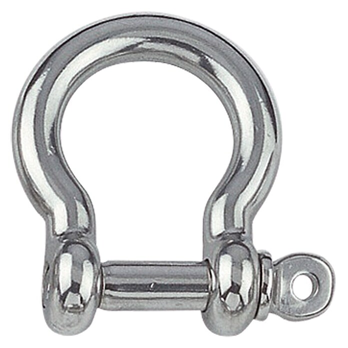 D-sluiting (6 mm, Rond gebogen, Roestvrij staal, A4)