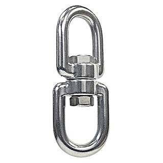 Sacavueltas (Diámetro del perno: 8 mm, Carga de rotura: 2.000 kg, Cáncamo-cáncamo, Acero inoxidable, A4)
