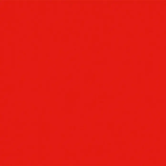 Notflagge60 x 60 cm, Spunpolyester - Eine leuchtend rote, einfarbige Fläche. Die Farbe ist intensiv und gleichmäßig über das gesamte Bild verteilt.