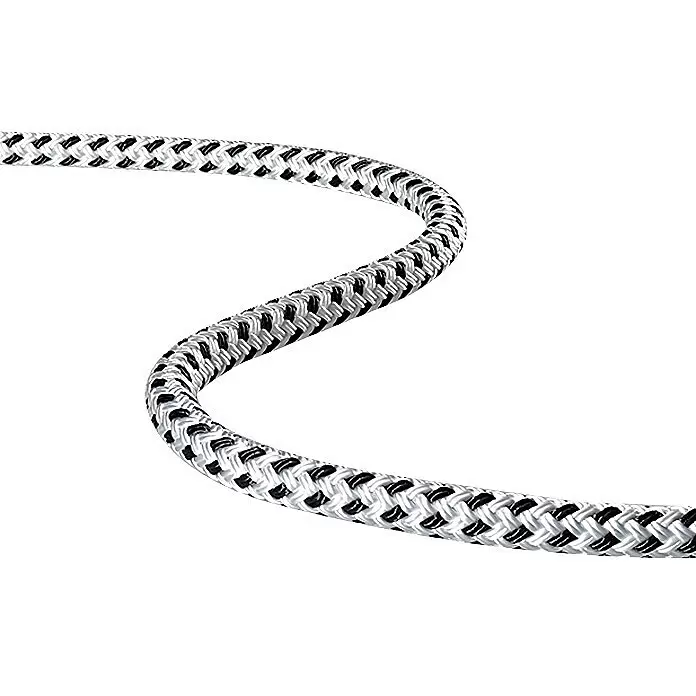 Robline Festmacherleine Meterware Rio - 14 mm, Polyester, Schwarz/Weiß