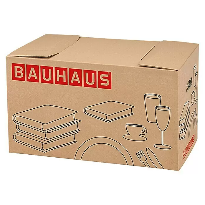 Bücher- & Geschirrbox-Set - 10 Stk., L x B x H: 58 x 33 x 33,5 cm, Traglast: 40 kg - Diagonale Ansicht