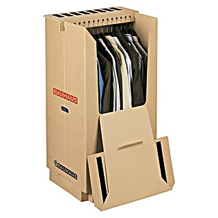 BAUHAUS Caja para ropa (67 x 53,5 x 120 cm, Cartón corrugado)
