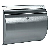 Portaferm Buzón de correo (135 x 375 x 330 mm, Acero inoxidable, Curvado)