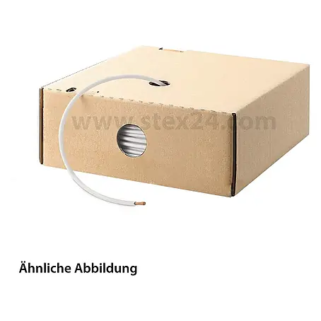 HELU KABEL H05V-K 1X1 mm² WH (weiß) Einzelader PVC weiß AD 2,8 mm VPE 100,0