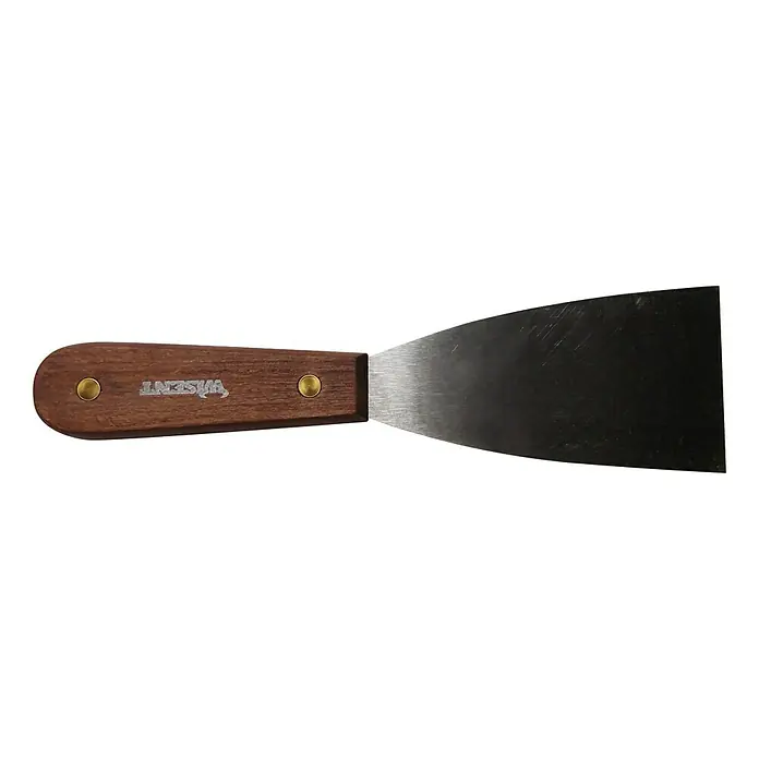 Wisent Espátula de pintor - Ancho de hoja: 30 mm, Material empuñadura: Madera noble - Espátula con mango de madera y hoja de metal. Ideal para aplicar masilla, pintura o raspar superficies.