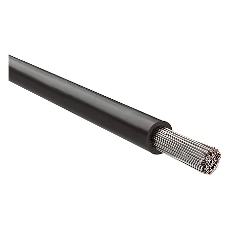 HELU KABEL FÜNFNORM 1X6 mm² AWG10 BK (schwarz) Einzelader schwarz AD 5,1 mm