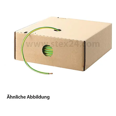 HELU KABEL H07V-K 1X2,5 mm² GNYE (grün/gelb) Einzelader PVC grün/gelb AD