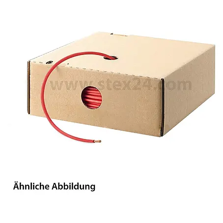 HELU KABEL H05V-K 1X0,5 mm² RD (rot) Einzelader PVC rot AD 2,5 mm VPE 100,0