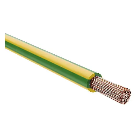 HELU KABEL (H)07V-K (X07V-K) 1X16 mm² YE (gelb) Einzelader PVC gelb AD 8,1