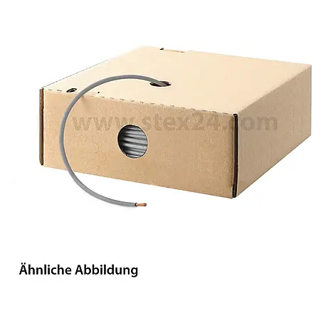 HELU KABEL H07V-K 1X2,5 mm² GY (grau) Einzelader PVC grau AD 4,1 mm VPE