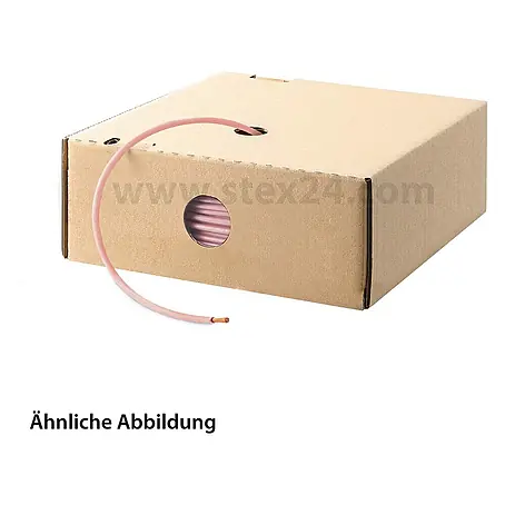HELU KABEL H07V-K 1X2,5 mm² PK (rosa) Einzelader PVC rosa AD 4,1 mm VPE