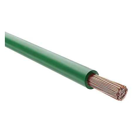 HELU KABEL (H)07V-K (X07V-K) 1X6 mm² GN (grün) Einzelader PVC grün AD 5,3