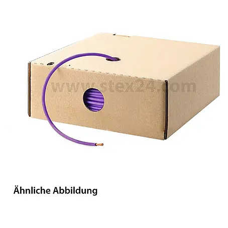HELU KABEL H05V-K 1X0,5 mm² VT (violett) Einzelader PVC violett AD 2,5 mm