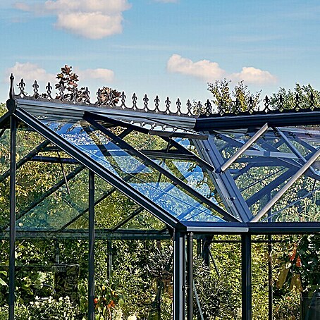 Juliana Gewächshaus-Firstkrone für Juliana Orangerie (Schwarz)