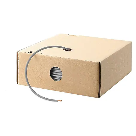 HELU KABEL H07V-K 1X1,5 mm² GY (grau) Einzelader PVC grau AD 3,4 mm VPE