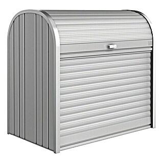 Biohort StoreMax Garten-Aufbewahrungsbox 120 (Silber Metallic, L x B x H: 117 x 73 x 109 cm, Stahl)