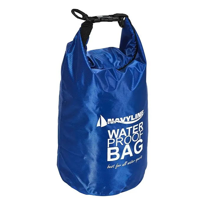 Navyline Drybag - 5 l, Blau - Wasserdichte blaue Navyline Tasche für alle Wassersportarten mit Verschluss und Tragegriff.