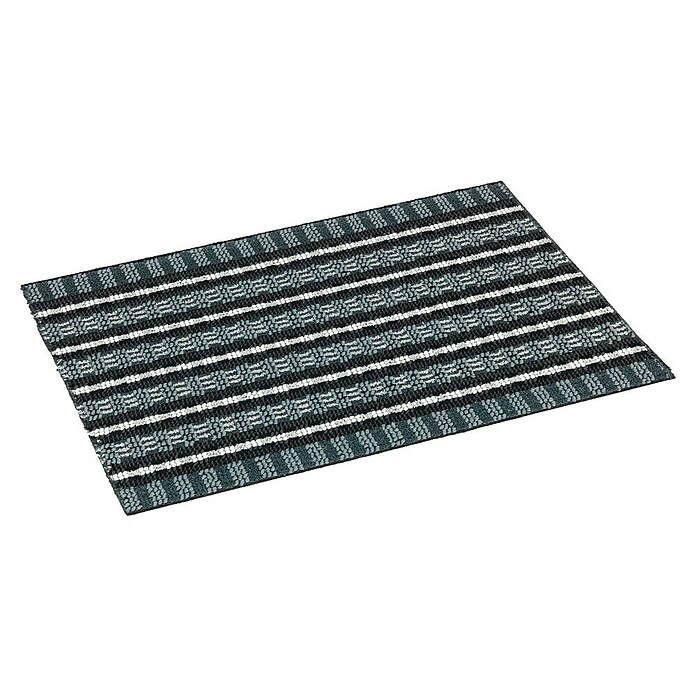 Astra Fußmatte Poly Brush (Schwarz/Silber, 40 x 60 cm, 100 % Polypropylen)